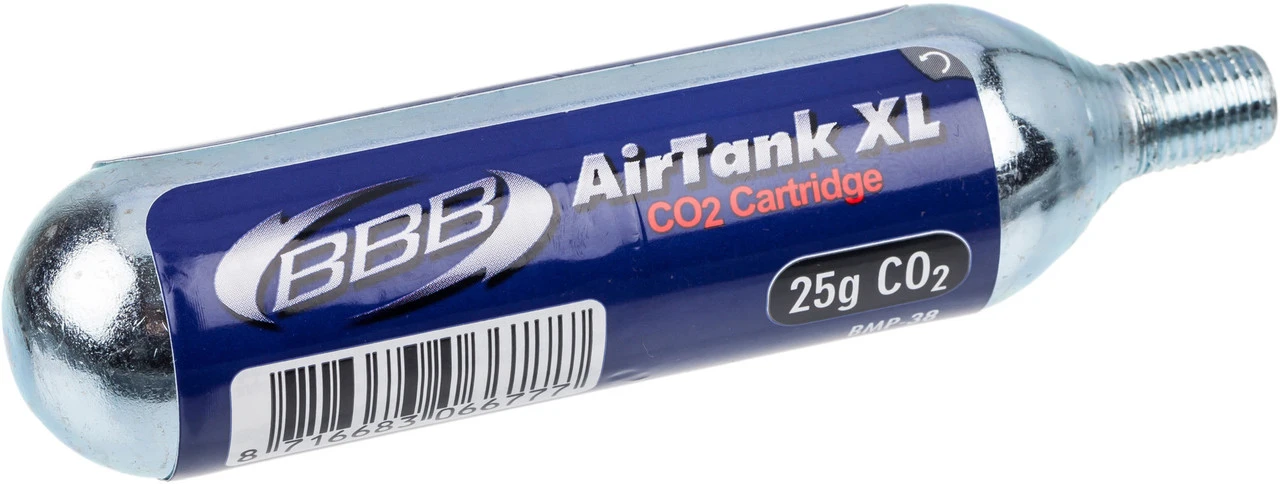 BBB AirTank XL BMP-38 CO2 Ersatzkartusche Mit Gewinde - 1 Stück 1 BBB AirTank XL BMP-38 CO2 Ersatzkartusche Mit Gewinde - 1 Stück