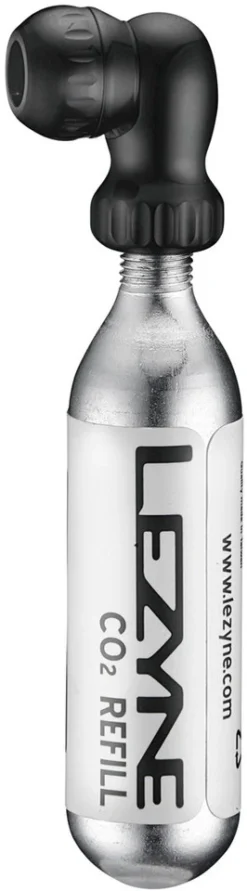 Lezyne Twin Speed Drive CO2 Pumpenkopf Mit CO2 Kartusche 25 G