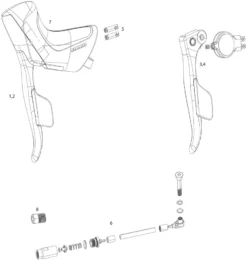 SRAM Ersatzteile Red ETap® HRD Schaltbremshebel