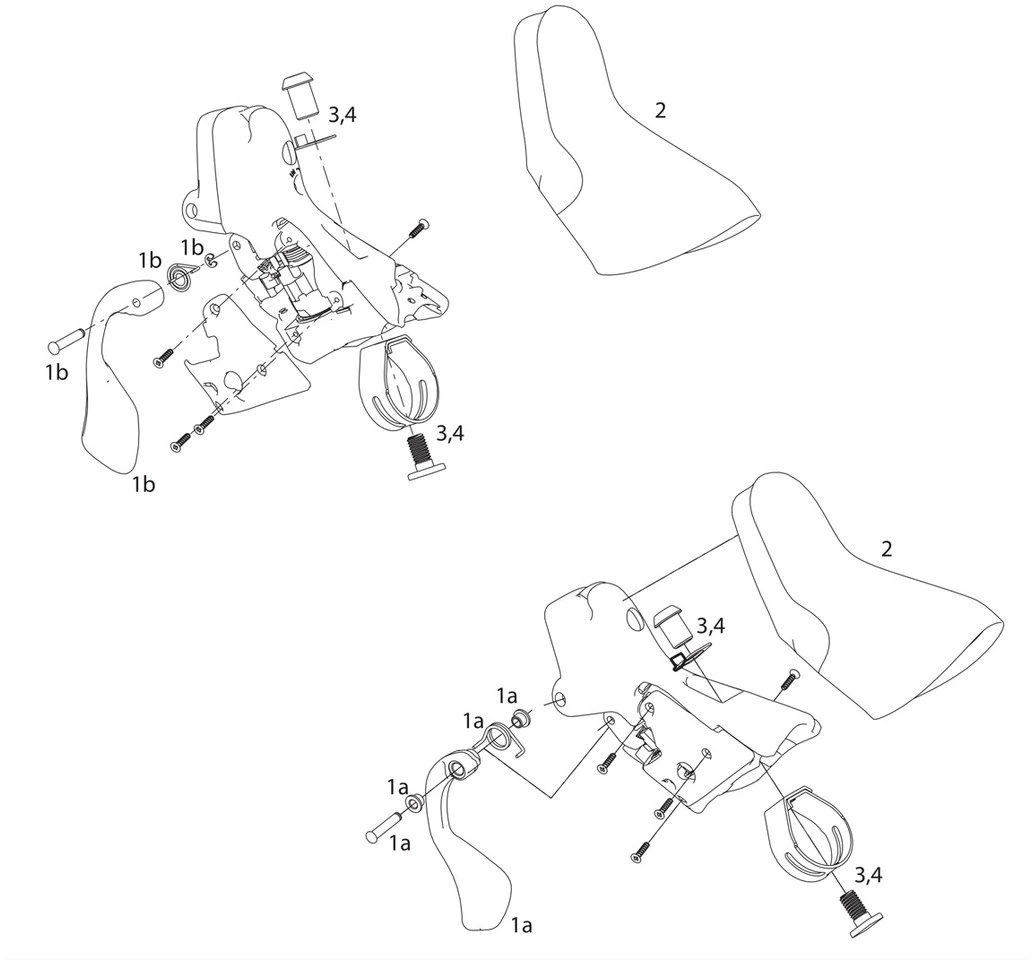 SRAM Ersatzteile Rival / Apex Schaltbremshebel (2007-2012) 1 SRAM Ersatzteile Rival / Apex Schaltbremshebel (2007-2012)