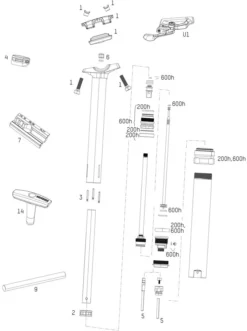 ROCKSHOX Ersatzteile Reverb Stealth Sattelstütze (C1 / 2020)