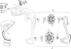 SRAM Ersatzteile GX Eagle Schaltwerk
