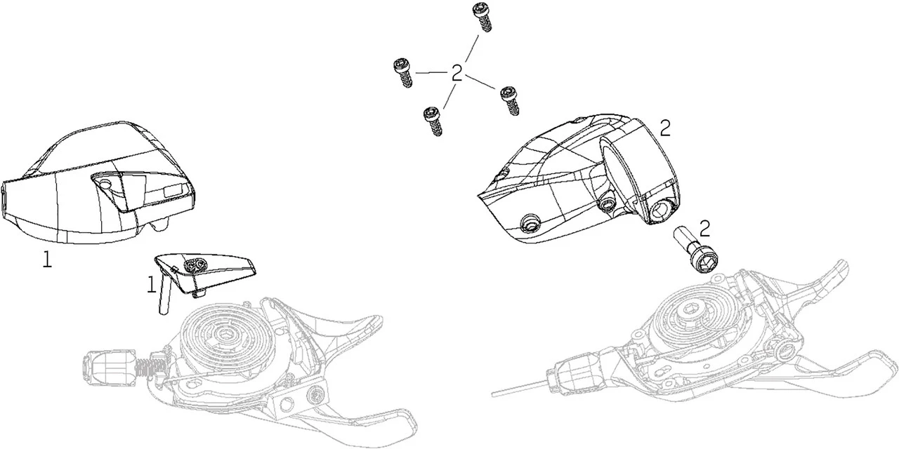 SRAM Ersatzteile NX Eagle Trigger Schalthebel 1 SRAM Ersatzteile NX Eagle Trigger Schalthebel