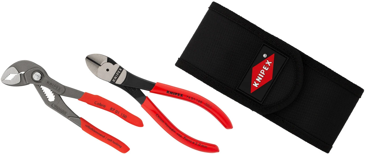 KNIPEX Mini-Zangenset In Werkzeuggürteltasche 1 KNIPEX Mini-Zangenset In Werkzeuggürteltasche