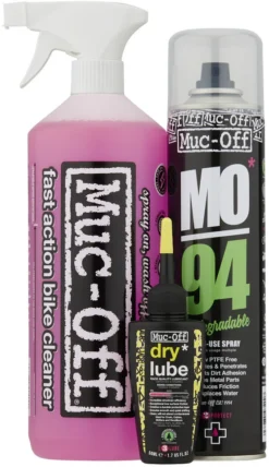 Muc-Off Wash, Protect, Dry Lube Kit Fahrrad Pflege-Set