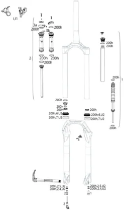 ROCKSHOX Ersatzteile Judy Silver TK (A1-A3 / 2018-2021)