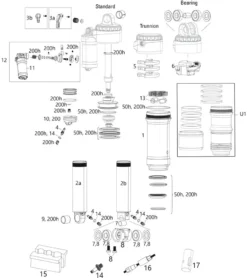 ROCKSHOX Ersatzteile Super Deluxe (A1-B2 / 2018-2021)