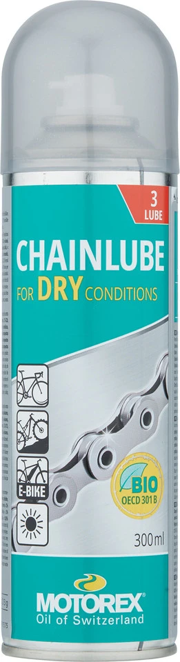 Motorex Chainlube DRY Conditions Spray Kettenöl 1 Motorex Chainlube DRY Conditions Spray Kettenöl