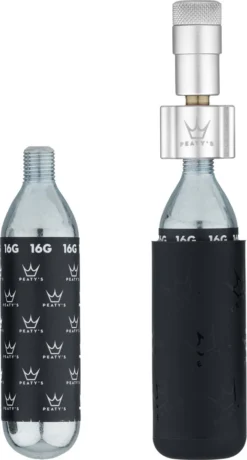 Holeshot CO2 Tyre Inflator Kit CO2-Kartuschenpumpe + 16 G Kartusche -Der Erfolg Geschaft 463273