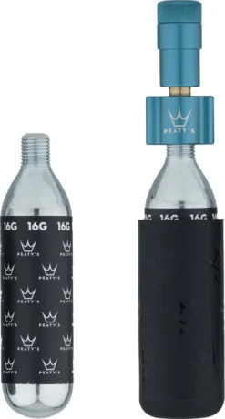 Holeshot CO2 Tyre Inflator Kit CO2-Kartuschenpumpe + 16 G Kartusche -Der Erfolg Geschaft 463285