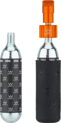 Holeshot CO2 Tyre Inflator Kit CO2-Kartuschenpumpe + 25 G Kartusche -Der Erfolg Geschaft 474787