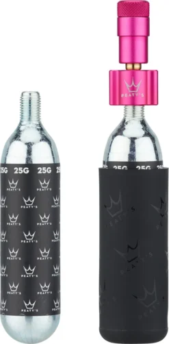 Holeshot CO2 Tyre Inflator Kit CO2-Kartuschenpumpe + 25 G Kartusche -Der Erfolg Geschaft 474790