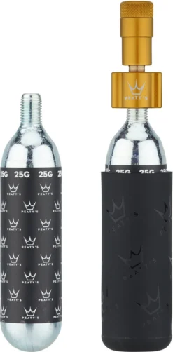 Holeshot CO2 Tyre Inflator Kit CO2-Kartuschenpumpe + 25 G Kartusche -Der Erfolg Geschaft 474793