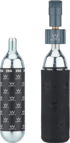 Holeshot CO2 Tyre Inflator Kit CO2-Kartuschenpumpe + 25 G Kartusche -Der Erfolg Geschaft 474796